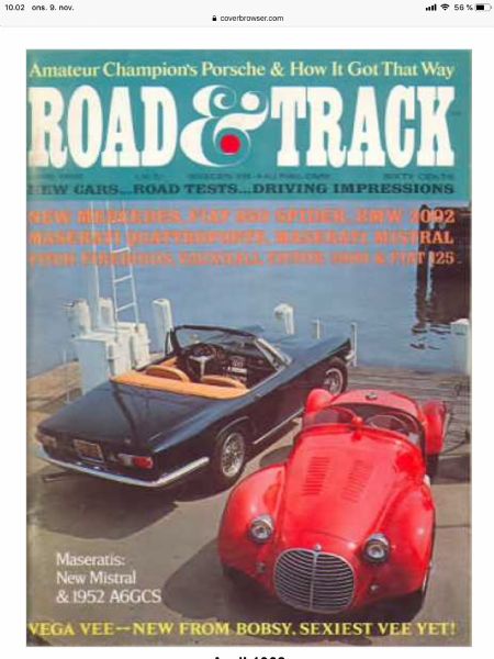 Road & Track fra 1950-1976 